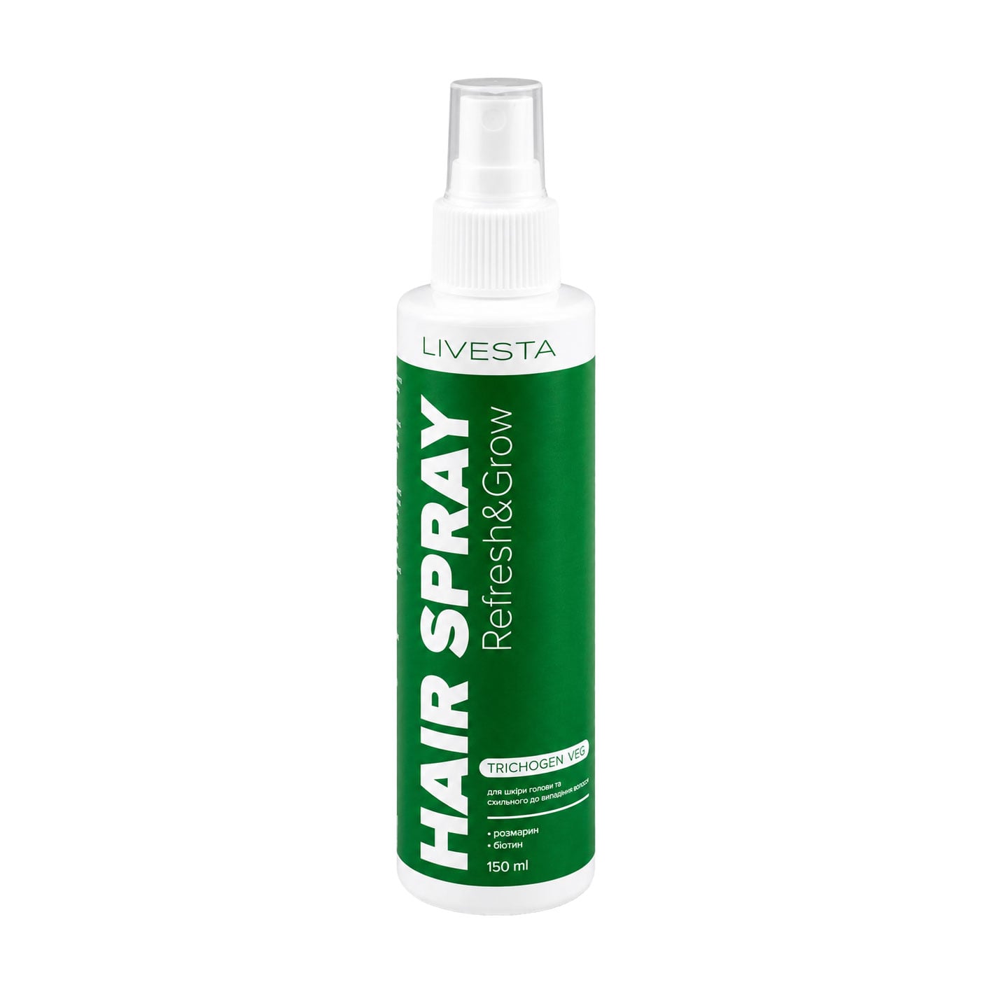 Спрей-лосьйон для шкіри голови та волосся LIVESTA Refresh &amp; Grow Hair Spray з розмарином, 150 мл